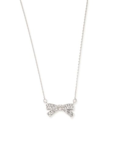 ビジューリボンネックレス