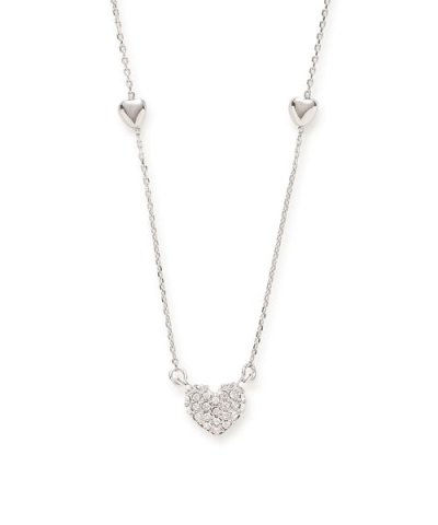 ハートパヴェビジューネックレス