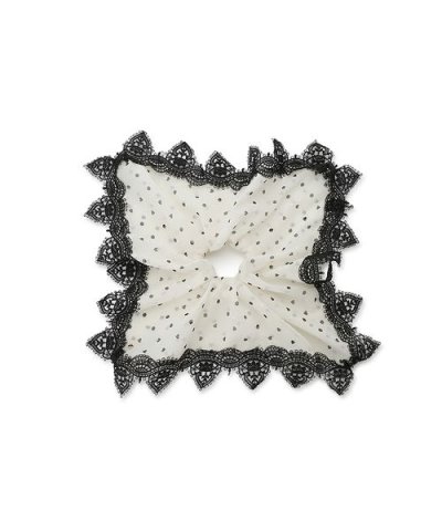 ハートプリントレースシュシュ