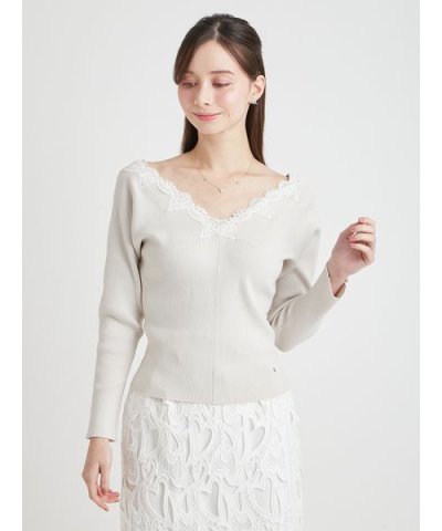 ハートレースニットプルオーバー