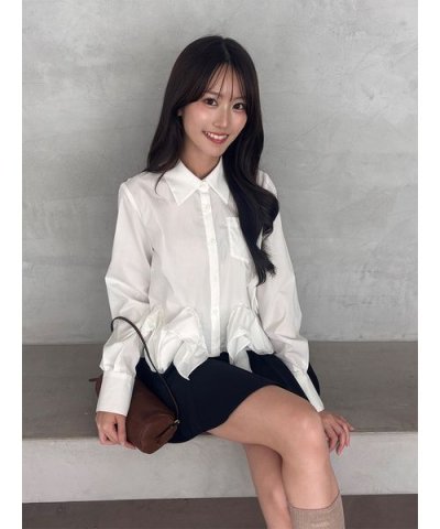 ヘムボリュームシャツ