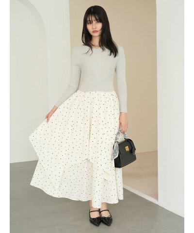 ニットドッキングワンピース