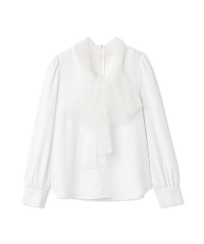 チュールタイブラウス