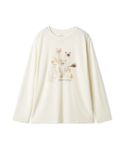 キャットワンポイントロンT