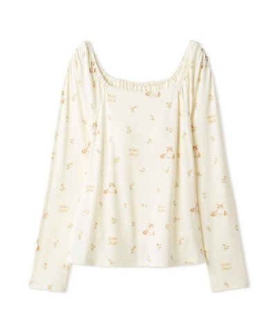 フラワーキャット柄カップインプルオーバー