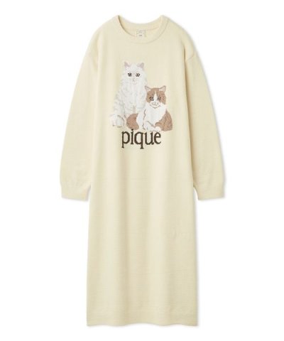 エアリーモコキャットジャガードワンピース