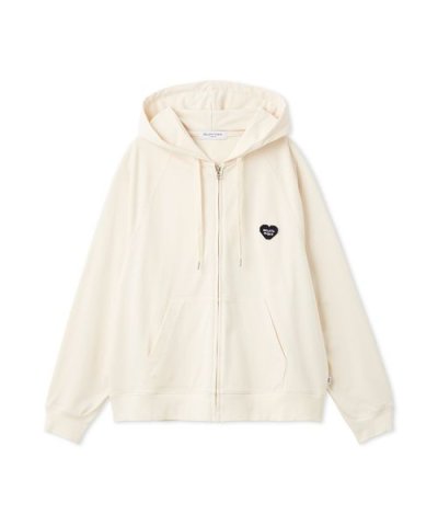 【HOMME】裏毛ハートロゴ刺繍パーカ