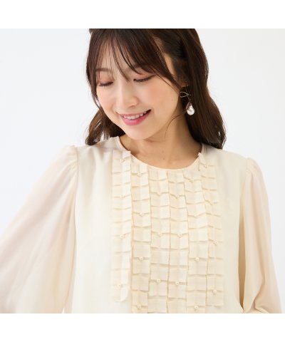 ローズティアラ RoseTiara 【セットアップ対応】バルーンヘムブラウス