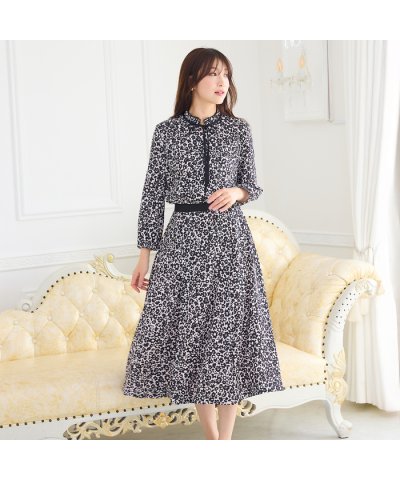 ローズティアラ RoseTiara 【セットアップ対応】フラワーパターンフレアス