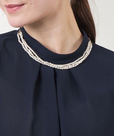 淡水パールミックスネックレス