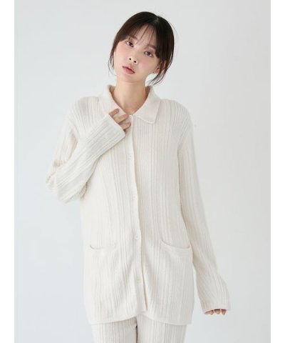 調温スムーズィーランダムリブカーディガン