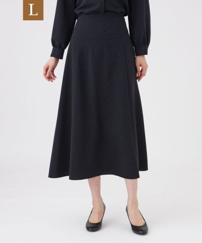 【L】【ウォッシャブル・UV・防しわ】ストレッチジョーゼットスカート
