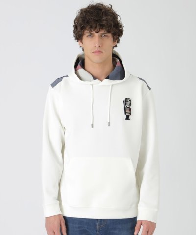 ヨークチェックガーズマンワッペンフーディー