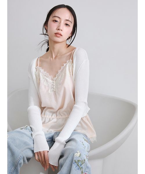 レーストリムキャミソール(508697693)｜阪急百貨店公式通販サイト