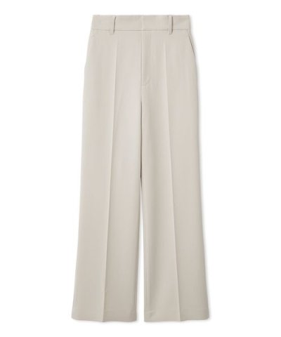 【00サイズあり】センタープレスセミフレアーパンツ／ウォッシャブル・防シワ・接触