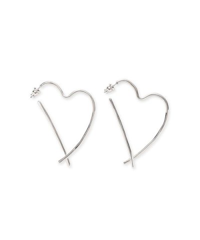 オープンハートモチーフピアス