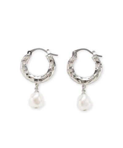 フープパールピアス