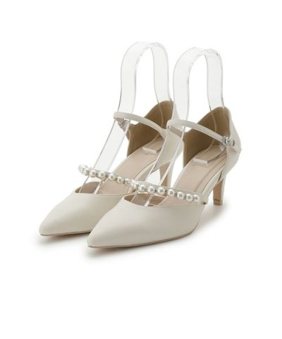 パールストラップパンプス