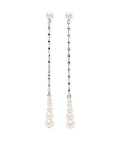 パールチェーンピアス