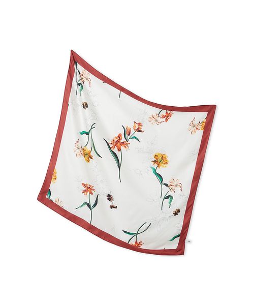 サテンシルクフラワースカーフ(508698225)｜阪急百貨店公式通販サイト