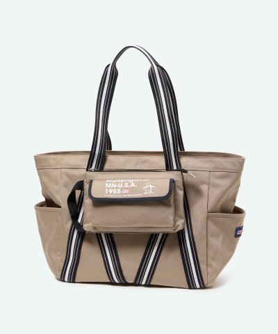 マンシングウェア MUNSINGWEAR ナイロンツイルジャカードテープトートバ