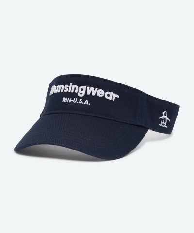 マンシングウェア Munsingwear ロゴデザインサンバイザー