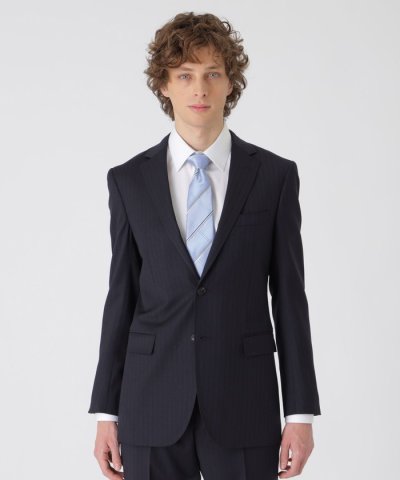 トーナルブルーストライプネイビースーツ