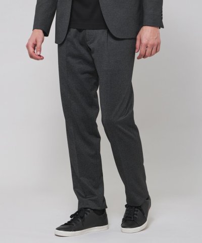 【FLEX JERSEY】ハイゲージジャカードハウンドトゥースセットアップパンツ