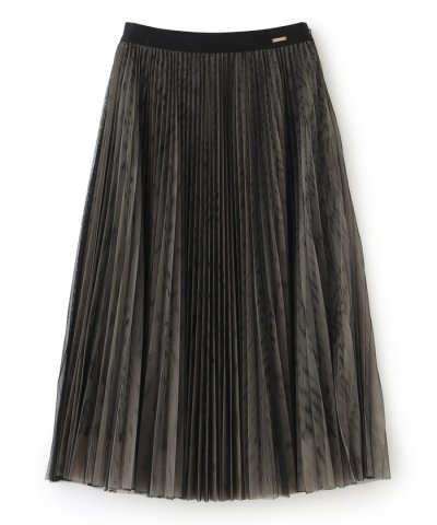 チュールプリーツスカート