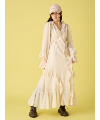 フリルガウンピース