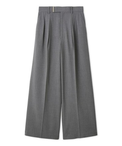 セミワイドストレートパンツ／ウォッシャブル