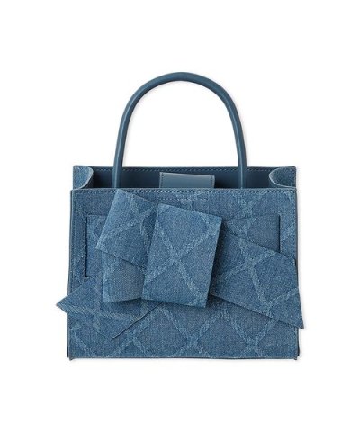 【ルエル】デニムリボンミドルバッグ