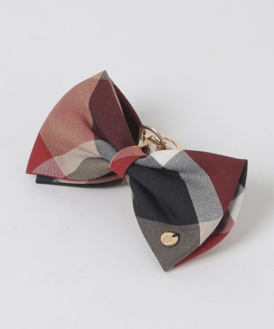 クレストブリッジチェックリボンバンスクリップ