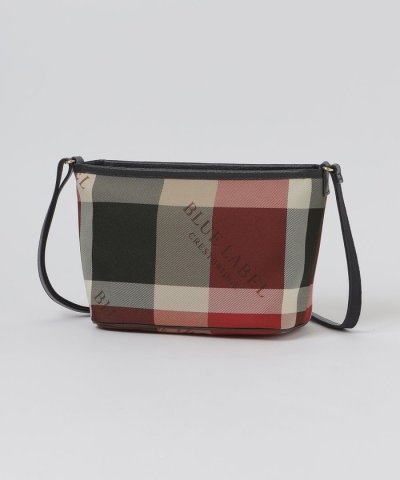 クレストブリッジチェックロゴプリントミニショルダー