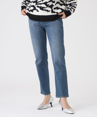 【ウォッシャブル】ストレッチデニムパンツ