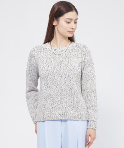 【ウォッシャブル】スラブミックスヤーン　プルオーバー