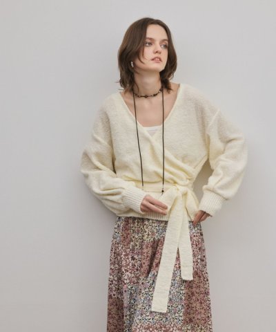 カシュクールニットトップ