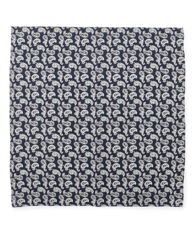 ハンドプリントペイズリー チーフ