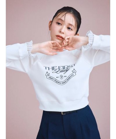 【洗える】デタッチャブルスウェットトップス