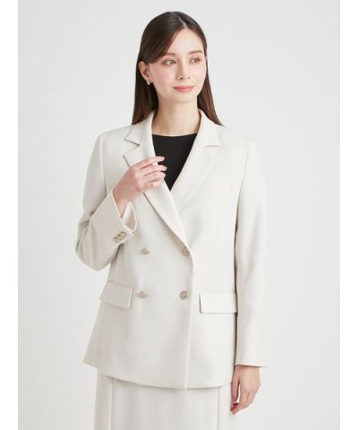 【洗える】ダブルテーラードジャケット