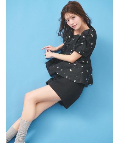 【洗える】ベルト付きショートパンツ