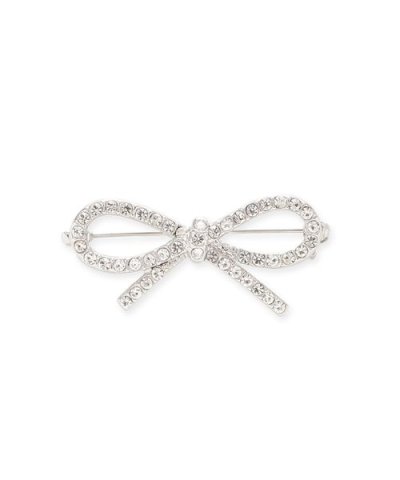 シンプリービジューリボンブローチ