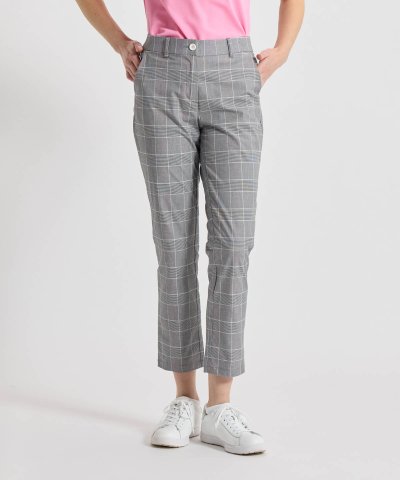 マンシングウェア Munsingwear 先染めチェック9分丈パンツ
