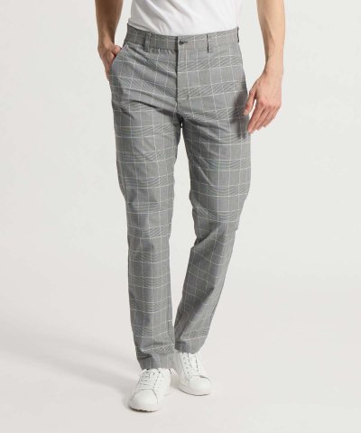 マンシングウェア Munsingwear ストレッチグレンチェク柄ロングパンツ