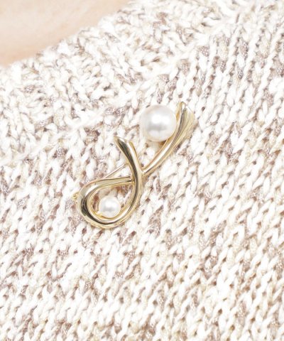 ストリームパールブローチ