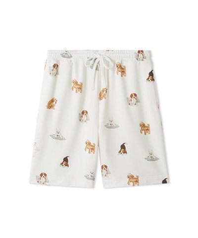 【UNISEX】プレイフルDOG柄ハーフパンツ