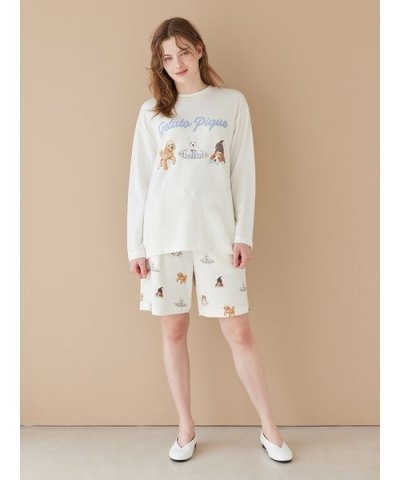 【UNISEX】プレイフルDOG柄ハーフパンツ