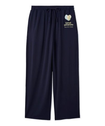 【kansai yamamoto】【メンズ】ワンポイントレーヨンロゴロングパンツ