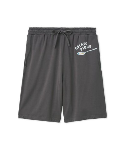 【HOMME】シリアルワンポイントロゴハーフパンツ