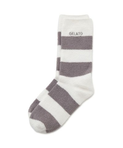 【HOMME】スムーズィー2ボーダーソックス